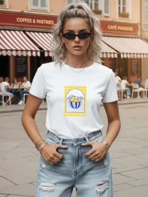 Damen-T-Shirt DSTREET NX8044RY-WH WEIß