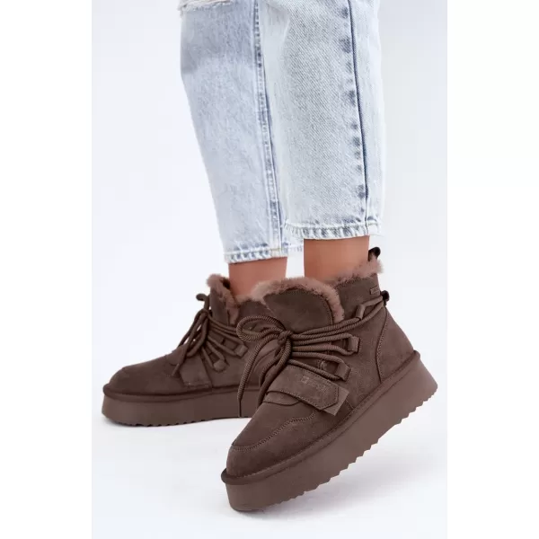 Damenschuhe BIG STAR SHOES UU274315 BRAUNE/BEIGE SCHATTEN 