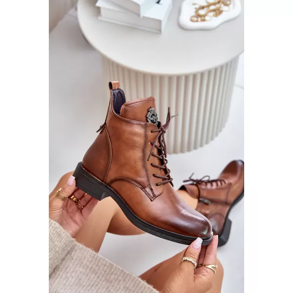  Damen-Stiefeletten BOTO 24BT02-7976 KAMEL 