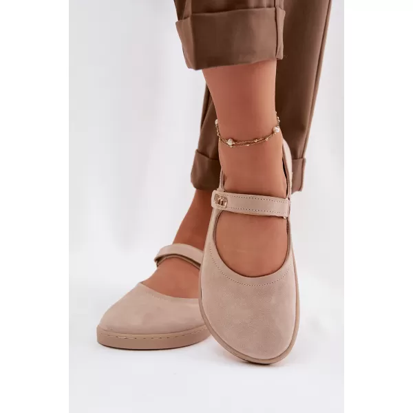  Ballerinas für Damen ZAZOO 10206 BEIGE 