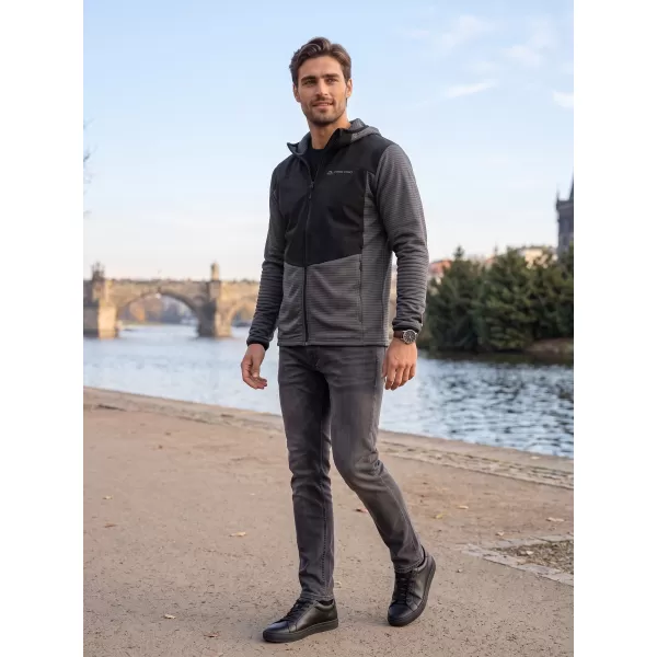  Sportliches, ultraleichtes Herren-Sweatshirt ALPINE PRO ZOLL SCHWARZ 