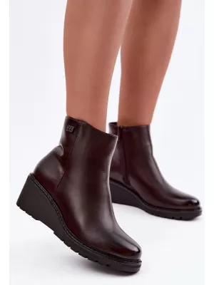 Damen-Stiefeletten BOTO RMR2510-2 SCHOKOLADE