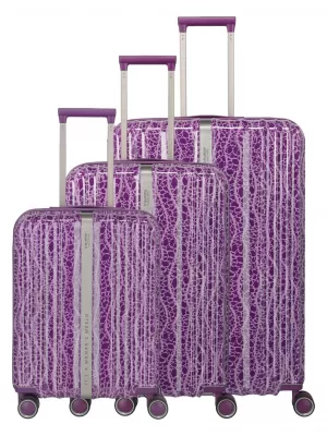 Ein Satz Koffer TRAVELITE LASCANA EDITION S,M,L PFLAUME