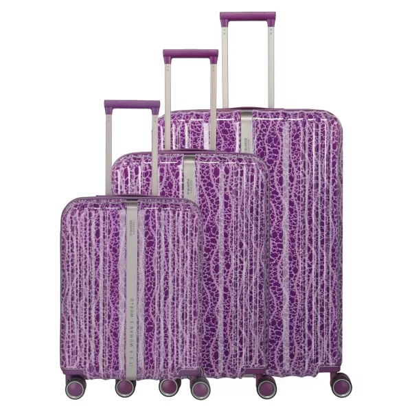  Ein Satz Koffer TRAVELITE LASCANA EDITION S,M,L PFLAUME 