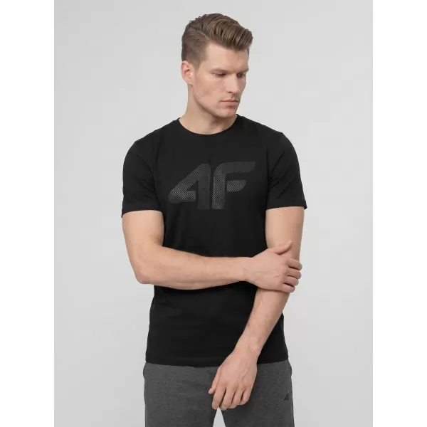  Herren-T-Shirt 4F WMM00TTSHM3342 TIEFSCHWARZ 