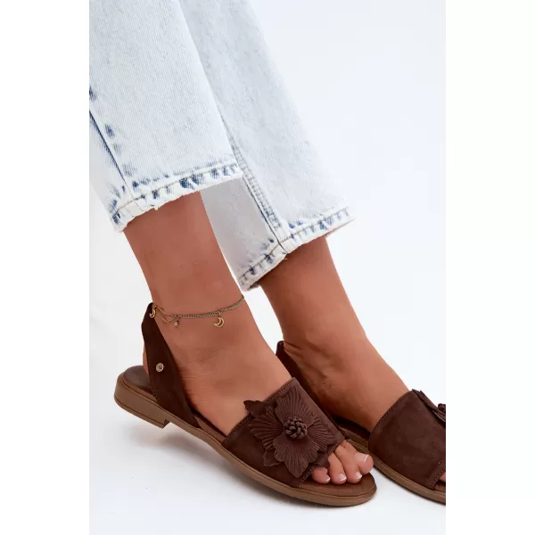  Damensandalen ZAZOO 40471 SCHOKOLADE 