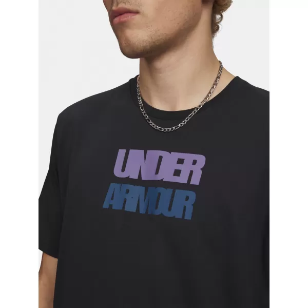  Herren-T-Shirt UNDER ARMOUR M BLOCK LOGO SS 6009250-001 SCHWARZ 