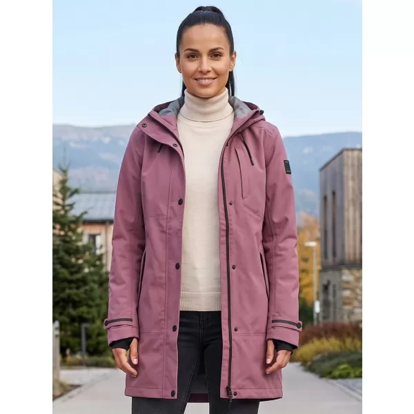  Wasserdichter Damenmantel ALPINE PRO PERFETA 2 TRAUBENNEKTAR 