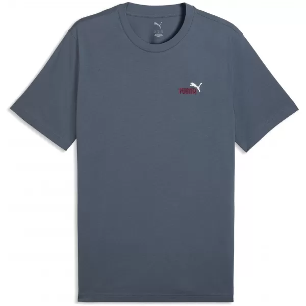  Herren-T-Shirt PUMA GRAPHICS 2 COLOR SMALL NO. 1 LOGO TEE 68471737 ABENDBLAU 