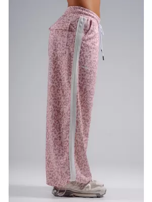 Baggy-Jogginghose mit Leopardenmuster NEBBIA PRIMAL 865 ROSA LEOPARD