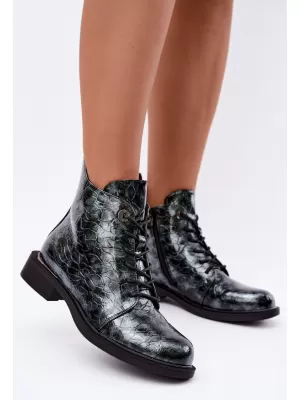 Damen-Stiefeletten S.BARSKI HY62-8140 GRÜN