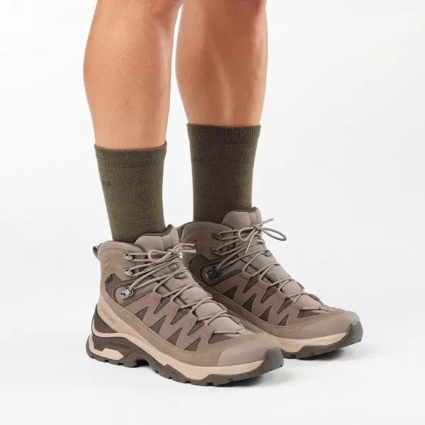  Herrenschuhe SALOMON QUEST ECHO GORE TEX L49146400 WALNUSS/DESSERTBRAUN/SCHWARZOLIV 
