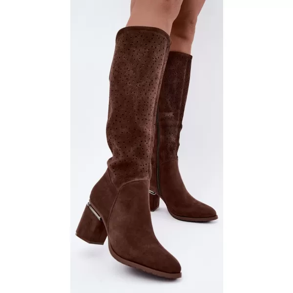  Damenstiefel S.BARSKI HY62-8122 BRAUN 