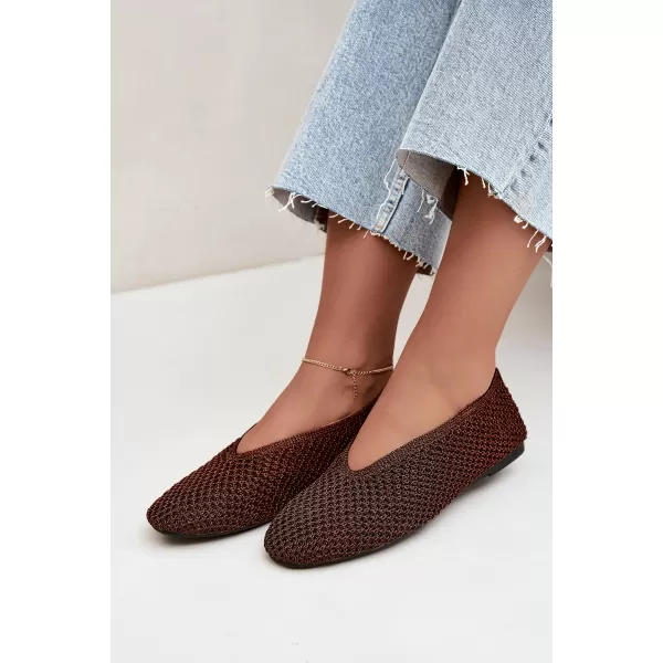  Ballerinas für Damen BOTO CH956 BRAUN 