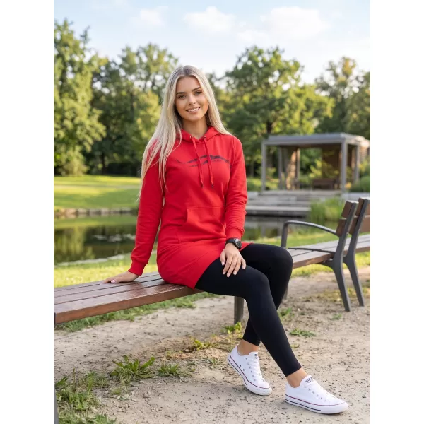  Erweitertes Damen-Sweatshirt ALTISPORT ALW001419 ROT 