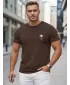 Herren-T-Shirt DSTREET NX5126R-CH BRAUN
