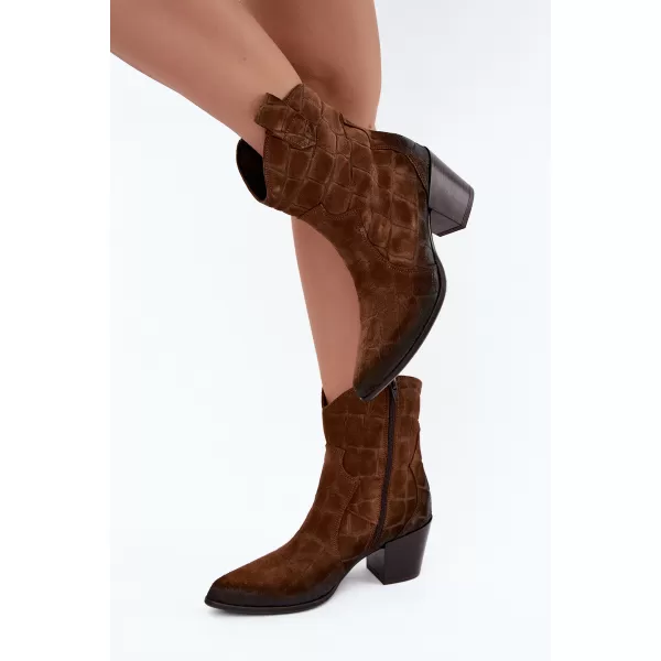  Cowboystiefel für Damen ZAZOO 1998 BRAUN 