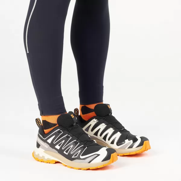  Herrenschuhe SALOMON XA PRO 3D V9 GORE-TEX L47881900 SCHWARZ/VANILLEEIS/KURKUMA 