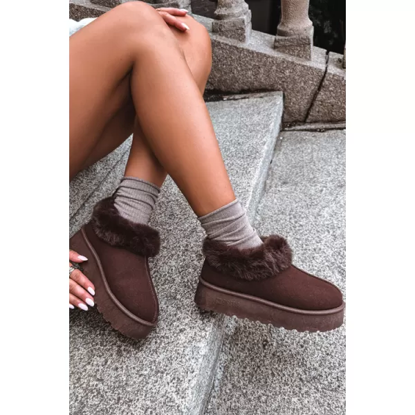  Schneemänner für Frauen BIG STAR SHOES UU274203 BRAUNE/BEIGE SCHATTEN 