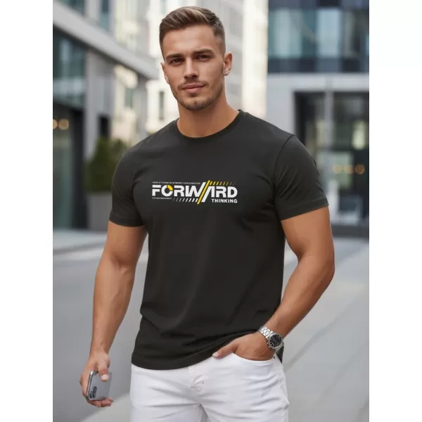  Herren-T-Shirt DSTREET NX0145R-BK SCHWARZ 