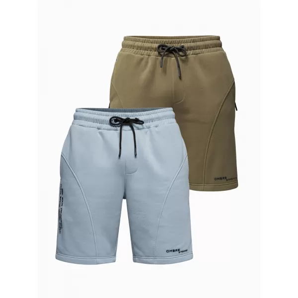  Herren-Shorts OMBRE Z127 HELLBLAU/TÜRKIS 