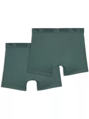 Herren-Boxershorts PUMA SPORT MICROFIBER BOXER 2P 93552016 GRÜN