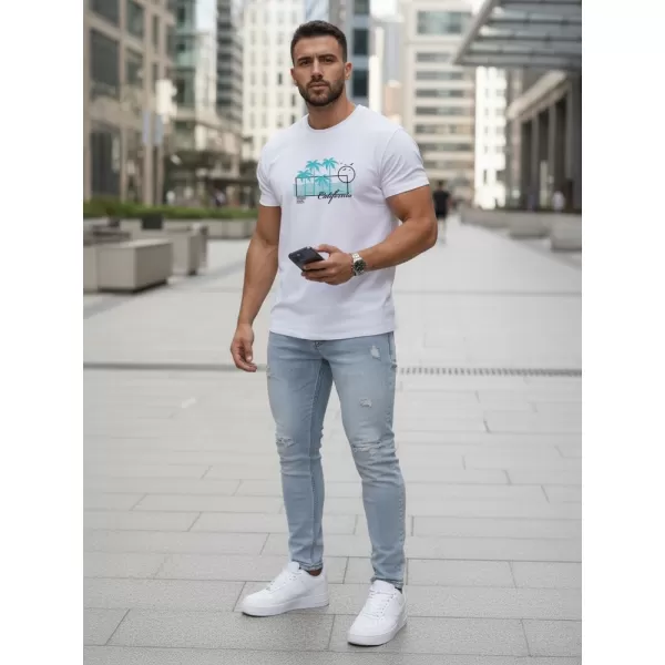  Herren-T-Shirt DSTREET NX5020R WEIß 