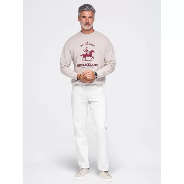  Herren-Sweatshirt OMBRE OM-SSNZ-0267 BEIGE 