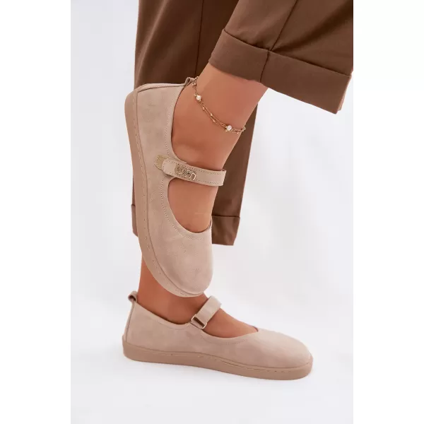  Ballerinas für Damen ZAZOO 10206 BEIGE 