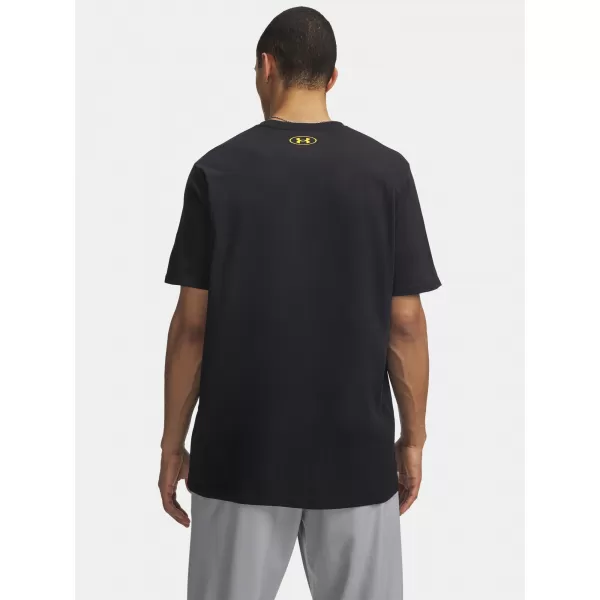  Herren-T-Shirt UNDER ARMOUR M VARSITY CREST SS 6009249-001 SCHWARZ 