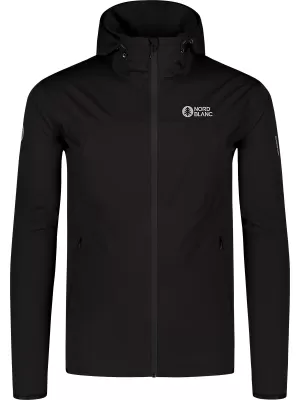 Wasserdichte Softshelljacke für Herren NORDBLANC EXPEDITIOUS NBSSM8323 SCHWARZ
