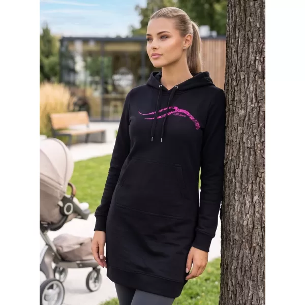  Erweitertes Damen-Sweatshirt ALTISPORT ALW001419 SCHWARZ ROSA 