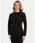 Fleece-Sweatshirt für Damen KILPI MEMPHIS-W 1L0201KI SCHWARZ