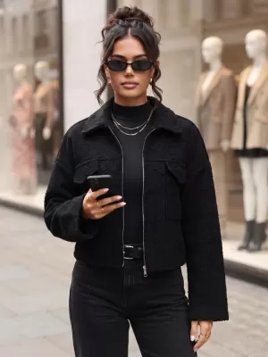 Damenjacke DSTREET TY6059 SCHWARZ