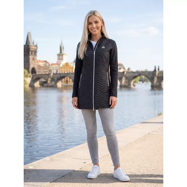  Hybridmantel für Damen ALTISPORT IRYSA SCHWARZ 
