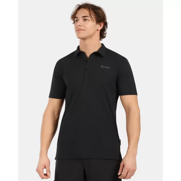  Herren-T-Shirt mit Kragen KILPI OLIVA-M 1M0311KI SCHWARZ 