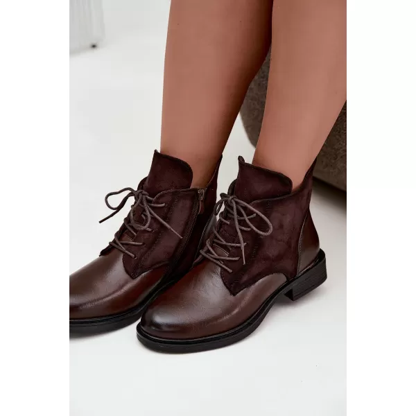  Damen-Stiefeletten BOTO 26BT02-590 KAFFEE 