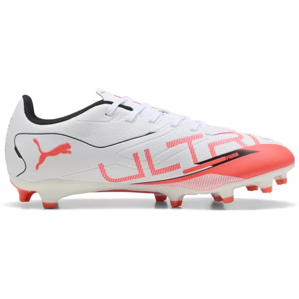  Fußballschuhe PUMA ULTRA 5 PLAY FG/AG 108169-01 WEIß/SCHWARZ/LEUCHTEND ROT 