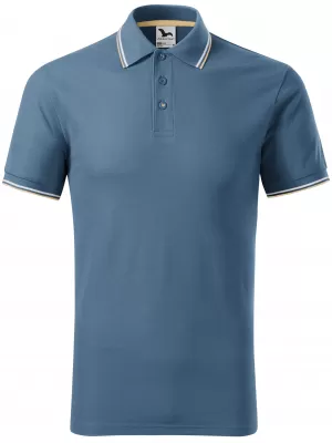 Herren-T-Shirt mit Kragen MALFINI FOCUS 232 DENIM