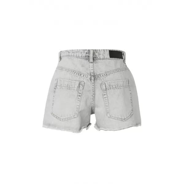  Damen-Shorts URBAN CLASSICS TB8193 HELLSILBERGRAU GEWASCHEN 