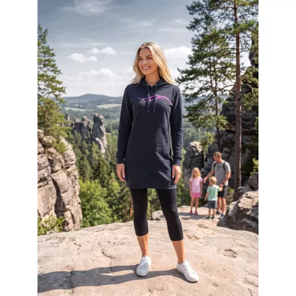  Erweitertes Damen-Sweatshirt ALTISPORT ALW001419 MARINEBLAU 