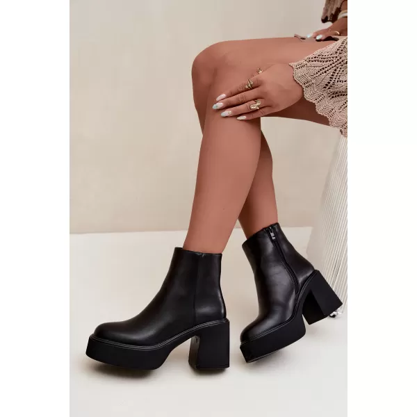  Damen-Stiefeletten BOTO 5303 SCHWARZ 