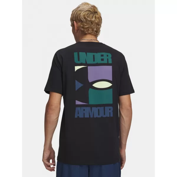  Herren-T-Shirt UNDER ARMOUR M BLOCK LOGO SS 6009250-001 SCHWARZ 