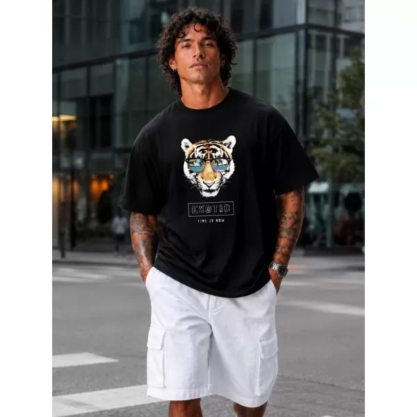  Herren-T-Shirt DSTREET NX1011R-BK-O SCHWARZ 