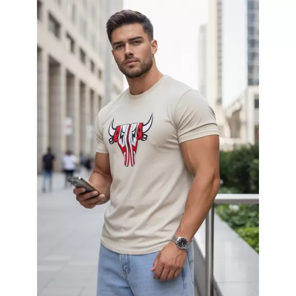  Herren-T-Shirt DSTREET RX4932 BEIGE 