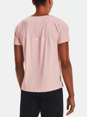 Damen-T-Shirt UNDER ARMOUR UA RUSH ENERGY CORE SS 1365683-685 ROSA