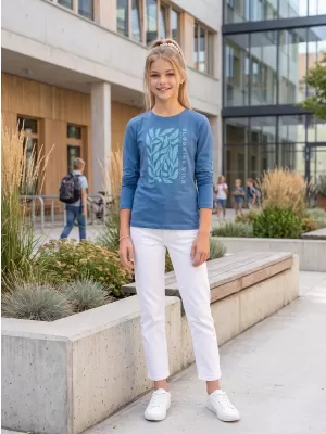 Kinder-T-Shirt ALPINE PRO ECCO 2 VALLARTA BLUE PC-VARIANTE