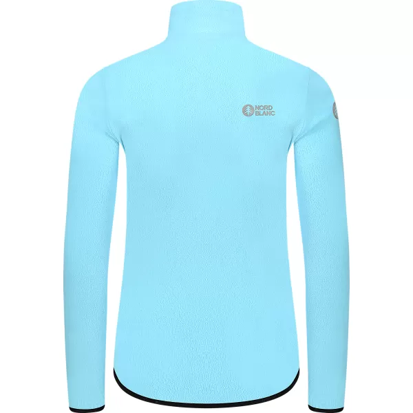  Leichtes Fleece-Sweatshirt für Damen NORDBLANC MAPLE NBSFL8374 HELLBLAU 