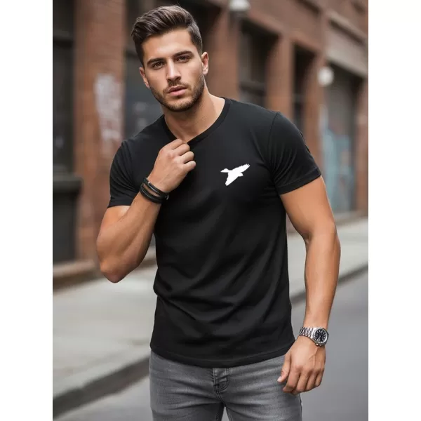  Herren-T-Shirt DSTREET NX0183R-BK SCHWARZ 