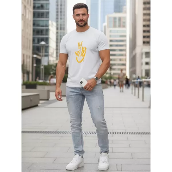  Herren-T-Shirt DSTREET NX0138R-WH WEIß 